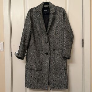 Madewell Elmcourt Coat in Flecked Herringbone